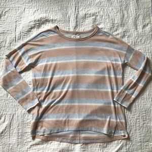 Lou & Grey Soft Striped Long sleeve Tee NWOT